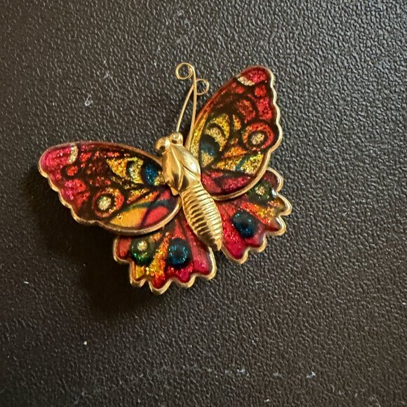 Colorful Butterfly Brooch Set - Picture 11 of 12